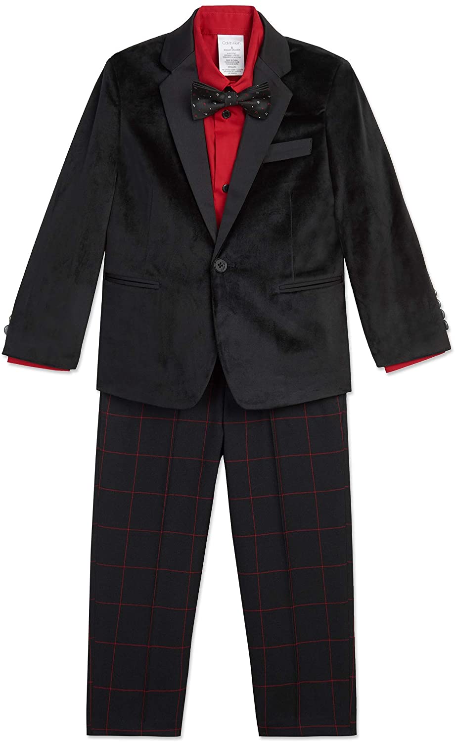 Calvin Klein Boys' 4-Piece Formal Suit Set