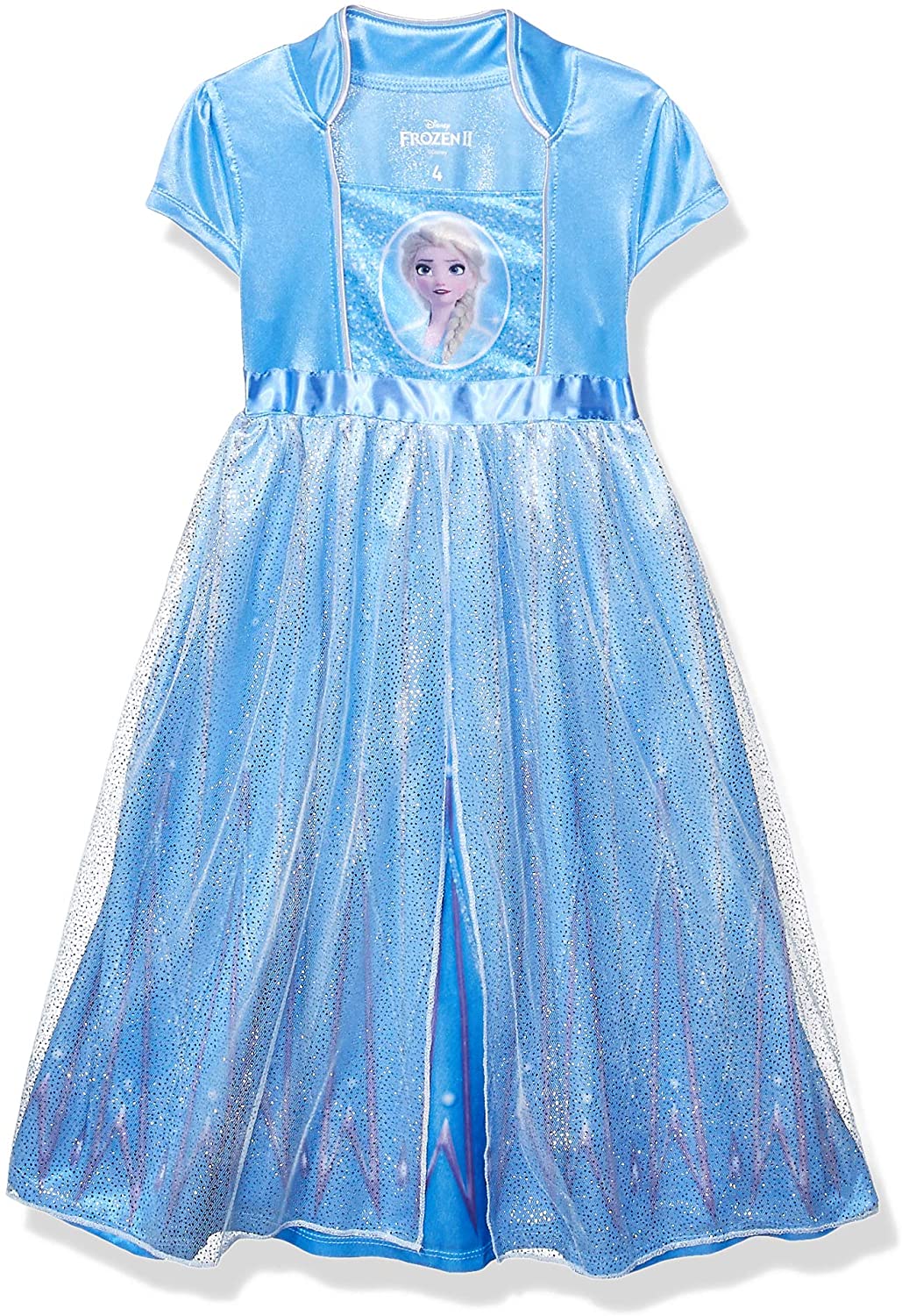 Disney Girls' Little Fantasy Nightgown, Elsa - Frozen 2, 4